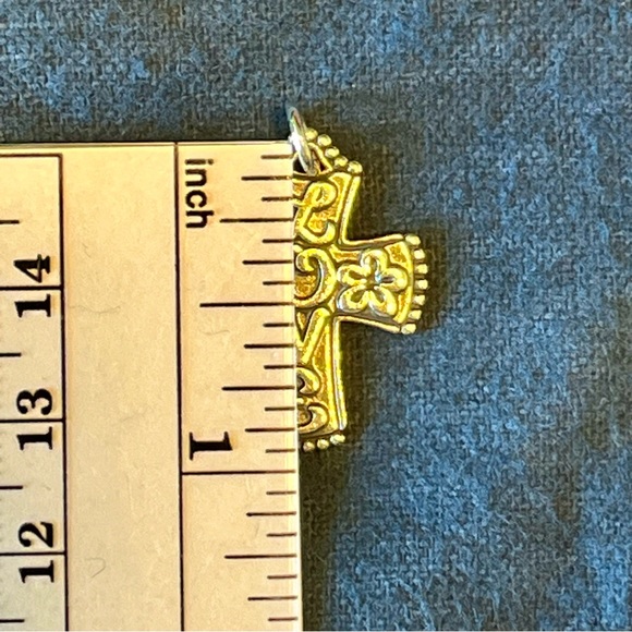 James Avery retired Sterling silver heart love flower floral charm pendant - Picture 5 of 6